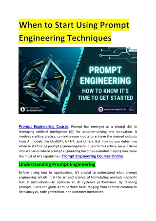 Prompt Engineering AI training | Prompt Engineering courses online