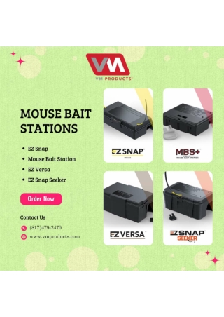 EZ Secured - Rodent Bait Station Manufactured By VM Products in Bedford and Texa