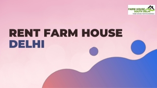 Rent Farm House in Delhi for Events – Farmhouse South Delhi
