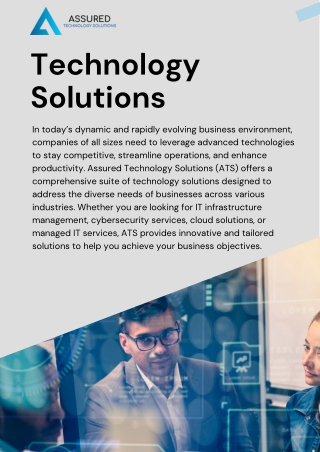 Technology Solutions |  Assured Technology Solutions