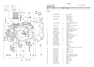 HURLIMANN xa-607 Tractor Parts Catalogue Manual Instant Download