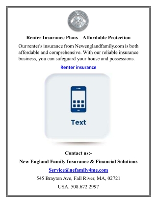 Renter Insurance Plans – Affordable Protection