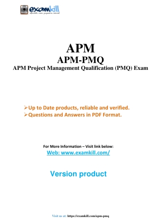 APM PMQ Q&A with Simple PDF – Practice Questions & Answers