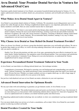 Avra Dental