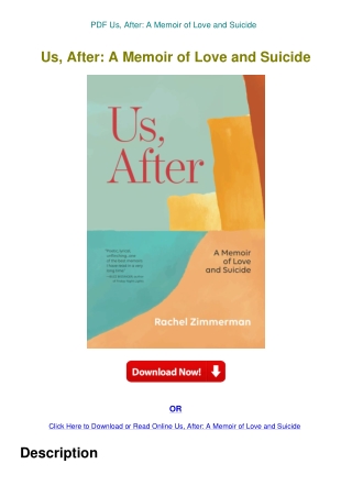 PDF Us  After A Memoir of Love and Suicide