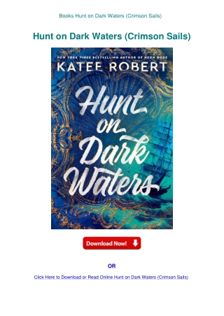 Books Hunt on Dark Waters (Crimson Sails)