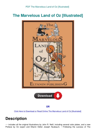 PDF The Marvelous Land of Oz [Illustrated]