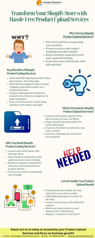 Transform Your Shopify Store with Hassle-Free Product Upload Services