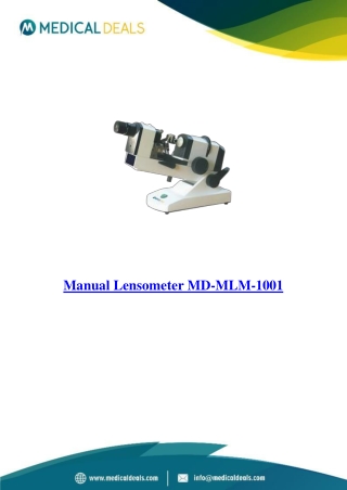 Manual-Lensometer-MD-MLM-1001