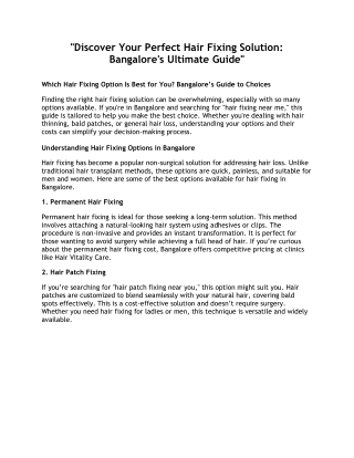 Which Hair Fixing Option Is Best for You Bangalores Guide to Choices.docx