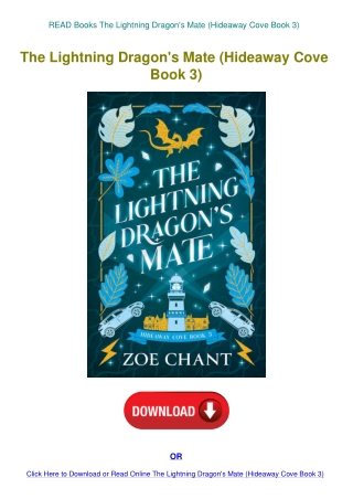 READ Books The Lightning Dragon's Mate (Hideaway Cove Book 3)