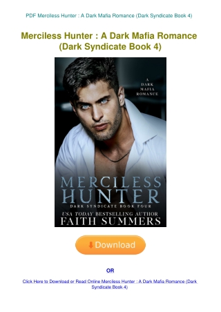 PDF Merciless Hunter  A Dark Mafia Romance (Dark Syndicate Book 4)