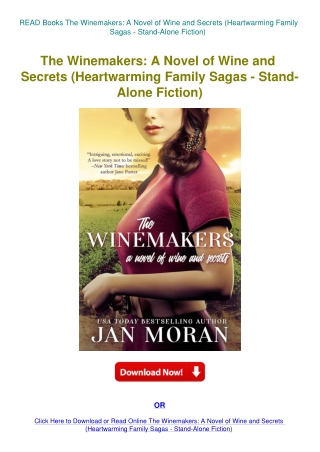 READ Books The Winemakers A Novel of Wine and Secrets (Heartwarming Family Sagas - Stand-Alone Ficti