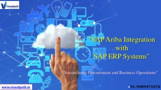 SAP Ariba Online Training Institute in Hyderabad - Visualpath