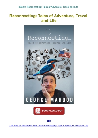 eBooks Reconnecting Tales of Adventure  Travel and Life 