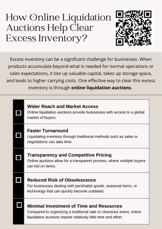 How Online Liquidation Auctions Help Clear Excess Inventory?