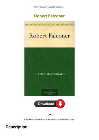 PDF Books Robert Falconer