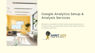 Google Analytics Setup & Analysis Services