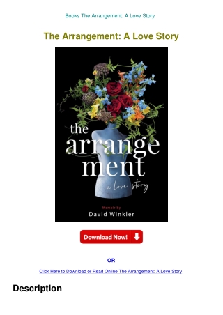 Books The Arrangement A Love Story