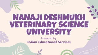 Nanaji Deshmukh Veterinary Science University
