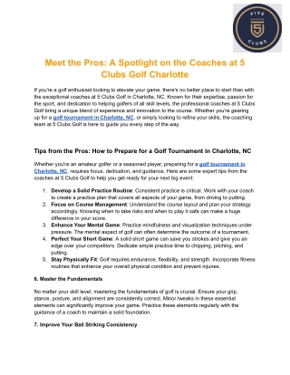 Meet the Pros_ A Spotlight on the Coaches at 5Club Golf Charlotte