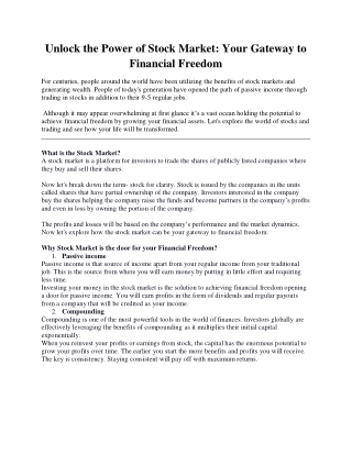 The Investor Co