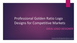 Professional Golden Ratio Logo Designs for Competitive Markets