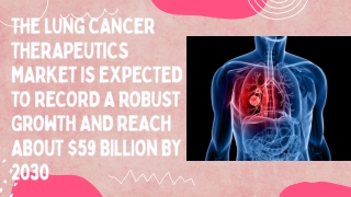 Global Lung Cancer Therapeutics Market to Reach about $59 billion by 2030