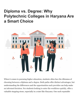 Diploma vs. Degree Why Polytechnic Colleges in Haryana Are a Smart Choice (2)