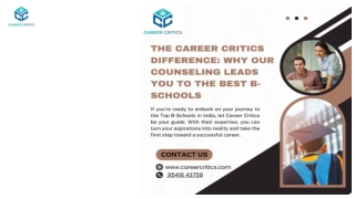 The Career Critics Difference Why Our Counseling Leads You to the Best B-Schools