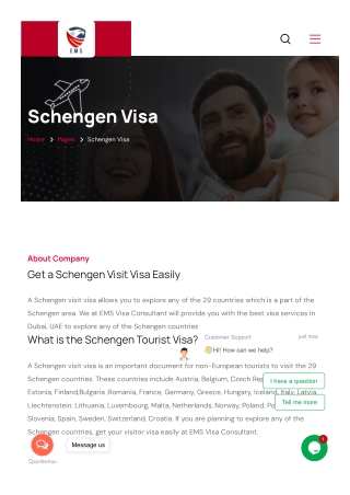 Schengen Visa Consultant in Dubai | Ems visa consultant