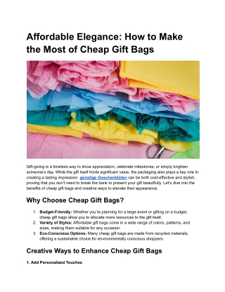 Affordable Elegance_ How to Make the Most of Cheap Gift Bags
