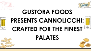 cannolicchi- PPt