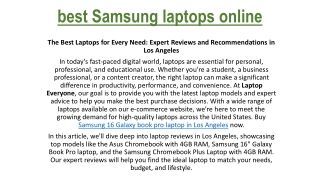 best Samsung laptops online