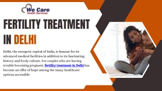 Fertility Treatment In Delhi | We Care Health Services