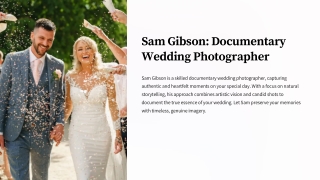 Sam Gibson Documentary Wedding Photographer