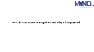 What is Fixed Assets Management and Why is it Important?