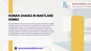 Roman Shades for Maryland Homes – Buy Home Blinds