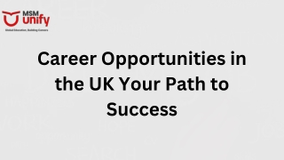 Career Opportunities in UK for International Graduates
