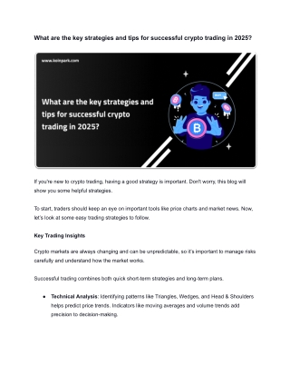 What are the key strategies and tips for successful crypto trading in 2025 - Google Docs