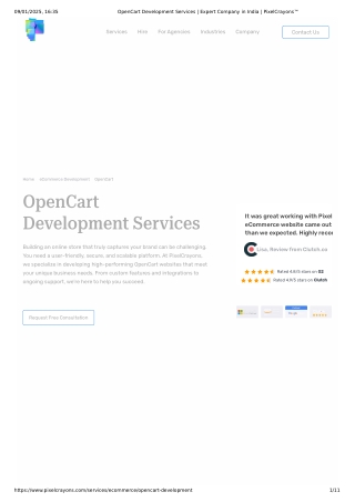 OpenCart Development Services _ PixelCrayons™