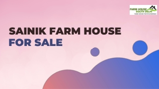 Buy Sainik Farm House for Sale – Prime Properties by Farmhouse South Delhi