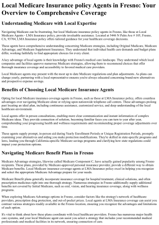 Local Medicare Agents