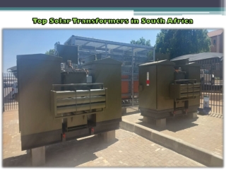 Top Solar Transformers in South Africa