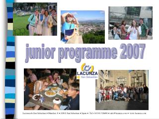 junior programme 2007