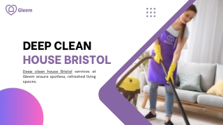 Deep Clean House Bristol | Gleem Cleaning