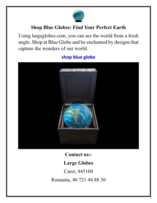 Shop Blue Globes Find Your Perfect Earth