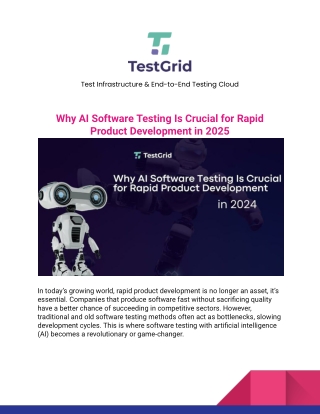Why AI Software Testing Is Crucial for Rapid Product Development in 2025