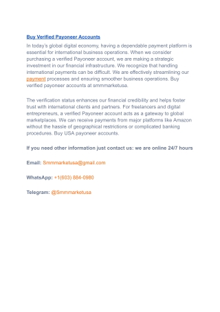 Payoneer_ Online Payment Processing Platform  smmmarketusa
