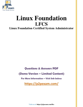 Linux Foundation Certified System: Q&A with Simple PDF Guide
